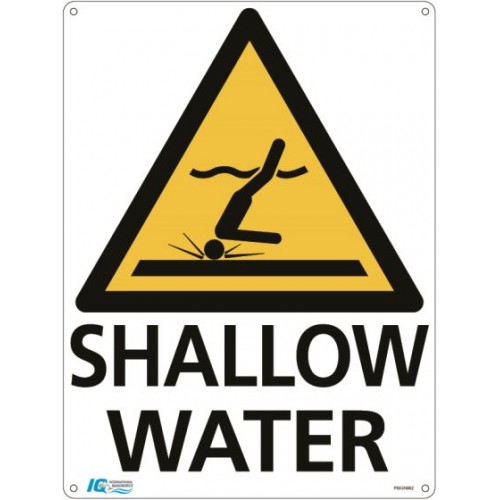 Shallow Water Triangle Warning Sign
